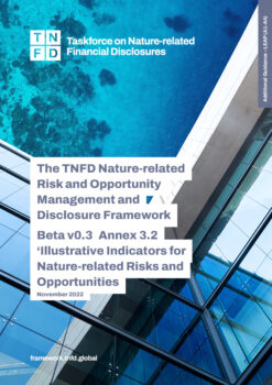 Illustrative indicators for nature-related risks and opportunities - v0 ...